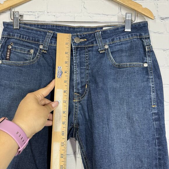 Jingo Jeans 32x31 Mens Blue Denim Straight Leg Relaxed Fit Dark Wash Casual - Picture 8 of 12